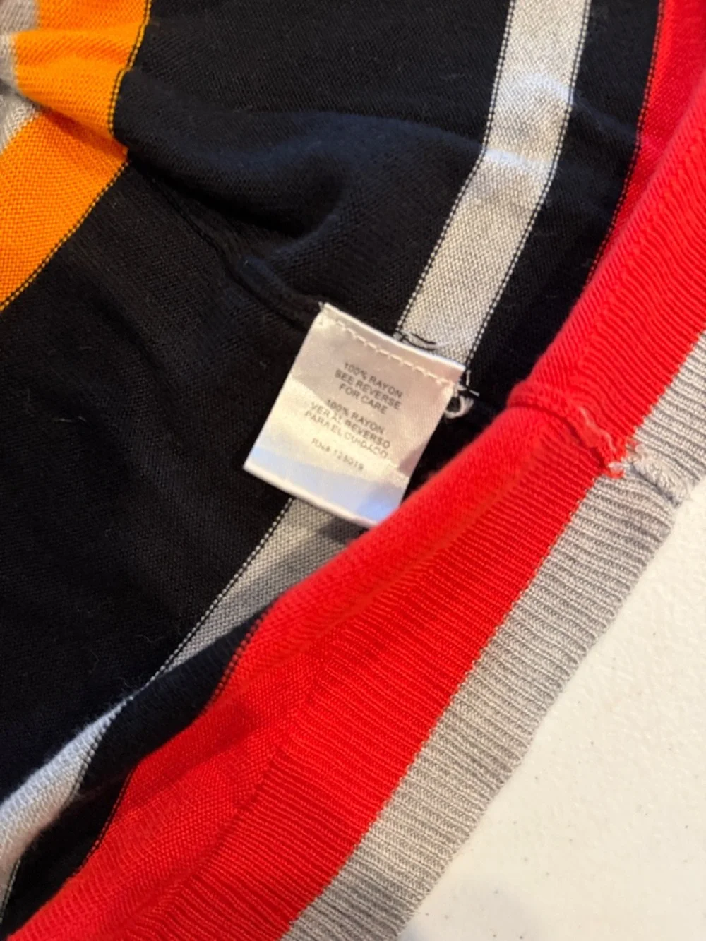 #453. Joseph A. Striped cardigan. 3x - Picture 5 of 7